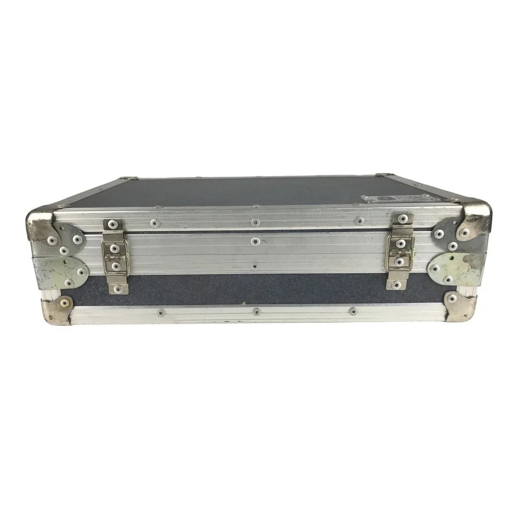 King Kase Unisex Gray Silver Inner Pockets Divider Top Handle‎ Briefcase Bag